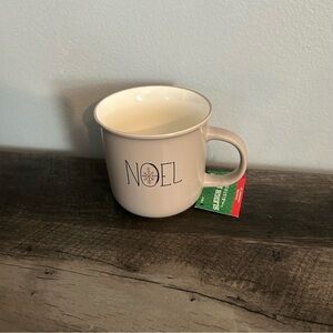 SLEIGH BELL BISTRO COFFEE MUG "NOEL"  Mug Tan/taupe